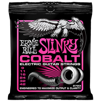 Køb Ernie Ball 2723 Cobalt Super Slinky El-guitar strenge 009-042