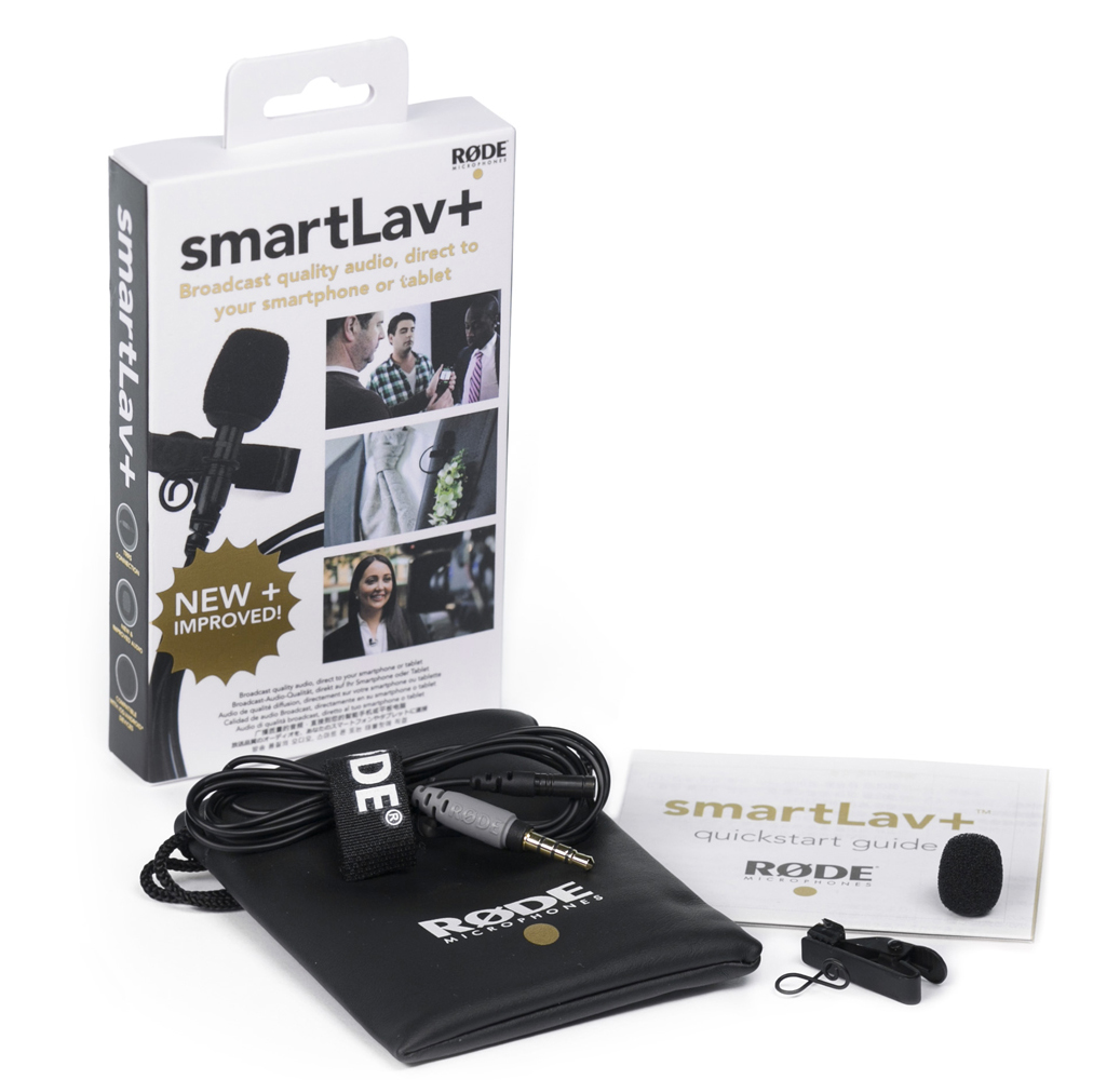 12: RØDE SmartLav+ Lavalier mikrofon med clips og 3,5mm TRRS stik