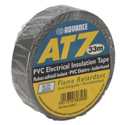 Billede af Advance AT7 PVC-tape 19mm x 33m - Grå