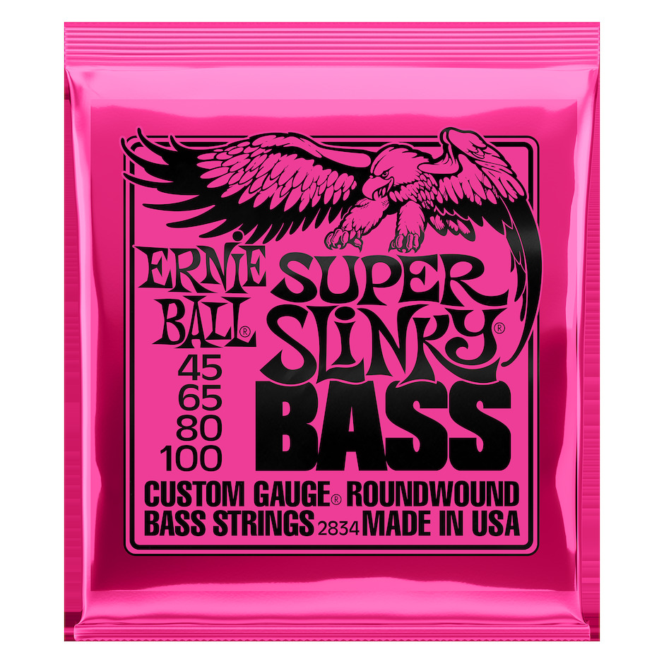 Billede af Ernie Ball 2834 Super Slinky Bass 45 - 100 til 4-strenget bas