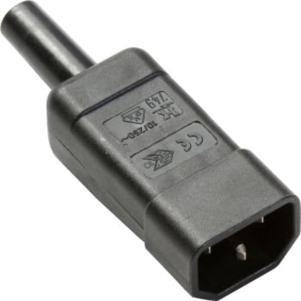 IEC/Apparat kabelstik Han 250V/10A - Sort