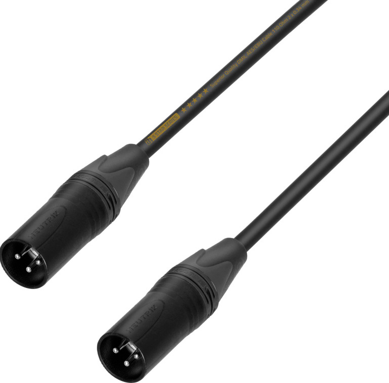 Adapterkabel - XLR 3-Pin Hun x XLR 3-Pin Hun - 0,2 m - Adam Hall Kabler