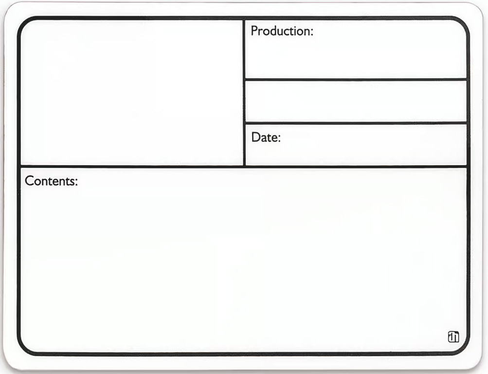 AH 88001 M Tourlabel med Magnet 177x127mm Hvid