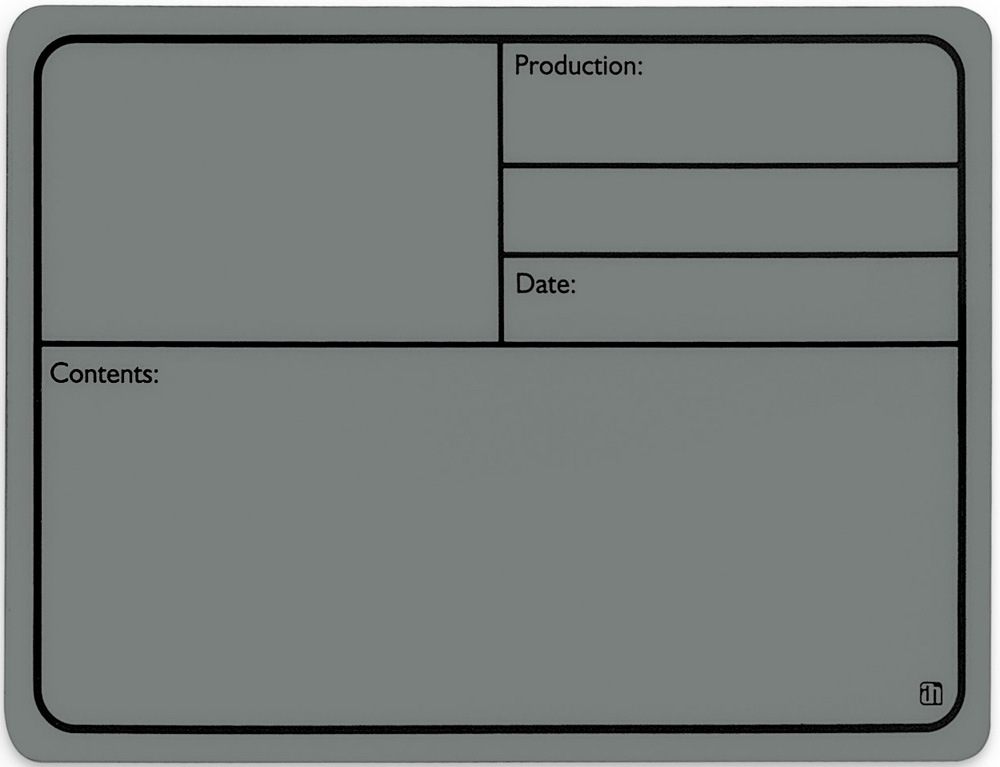 AH 88001 M Tourlabel med Magnet 177x127mm Grå