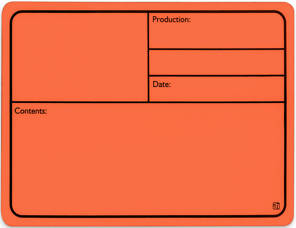 AH 88001 M Tourlabel med Magnet 177x127mm Orange