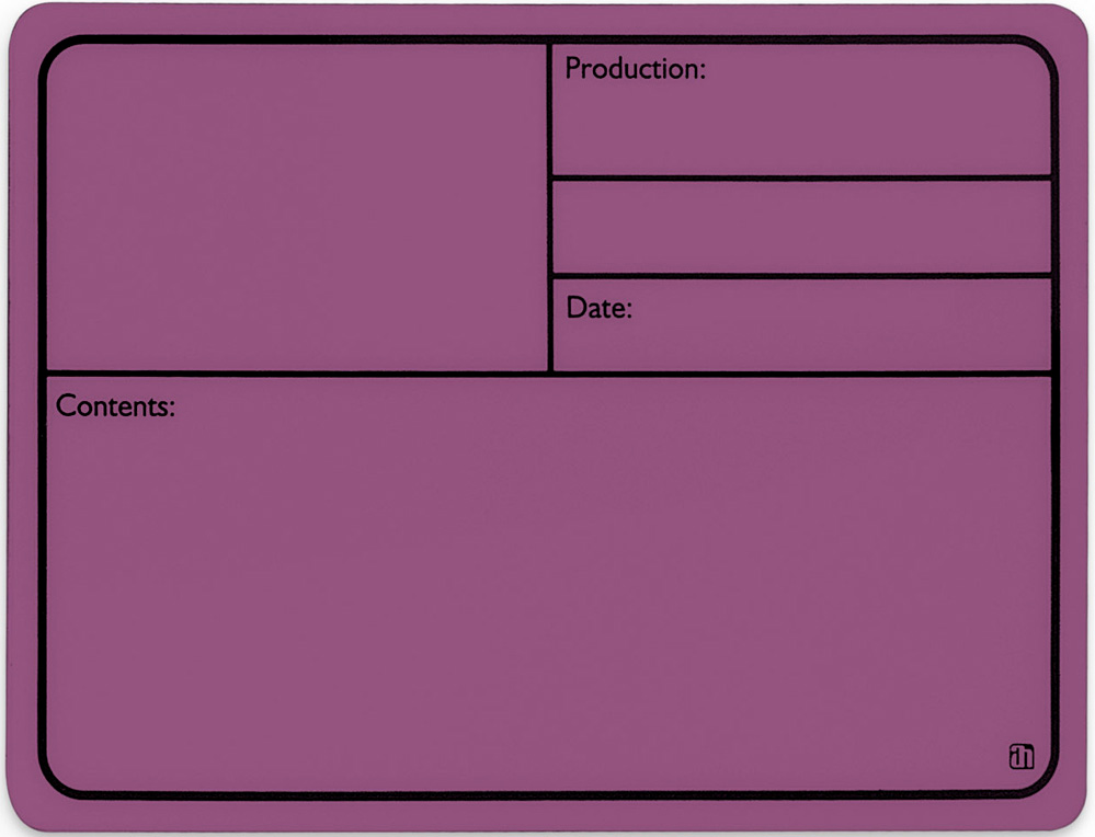 AH 88001 M Tourlabel med Magnet 177x127mm Lilla
