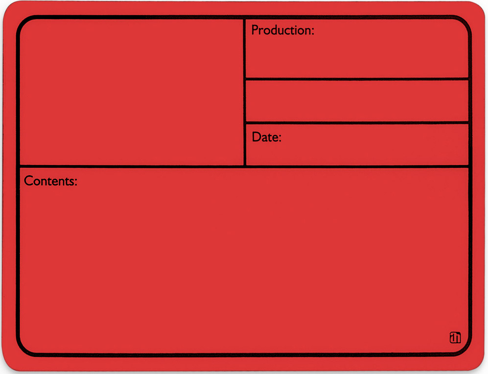 AH 88001 M Tourlabel med Magnet 177x127mm Rød