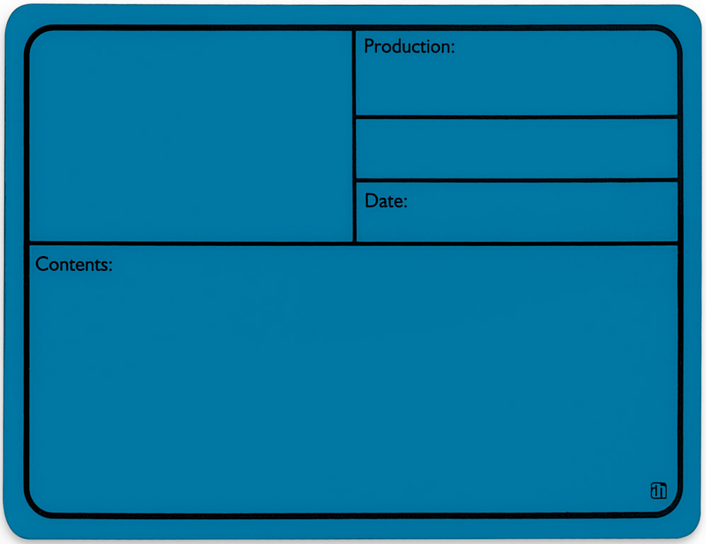 AH 88001 M Tourlabel med Magnet 177x127mm Blå