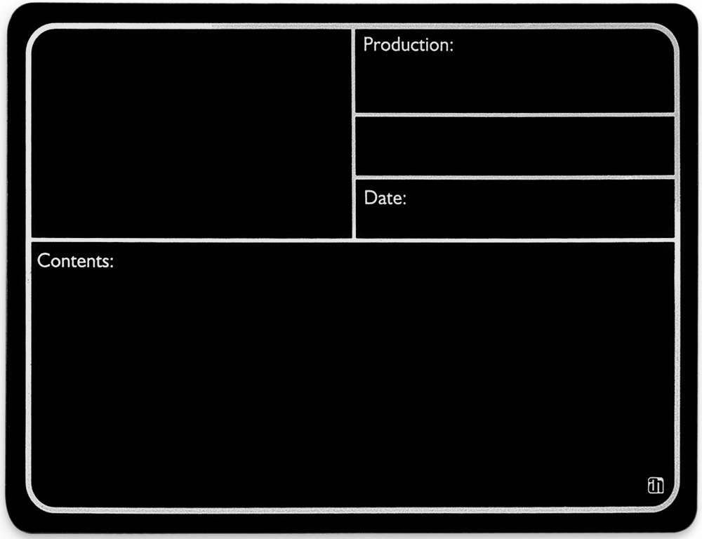 AH 88001 M Tourlabel med Magnet 177x127mm Sort
