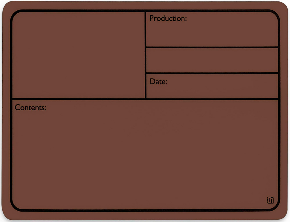 AH 88001 M Tourlabel med Magnet 177x127mm Brun