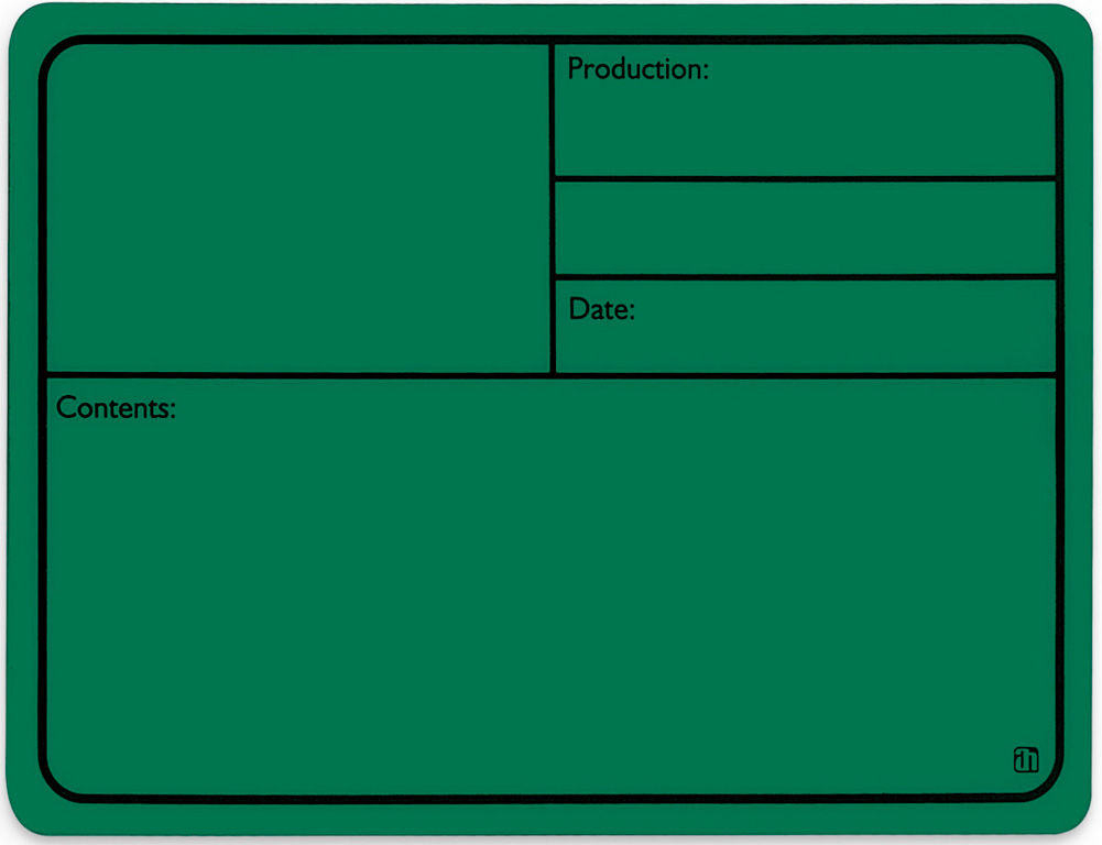AH 88001 M Tourlabel med Magnet 177x127mm Grøn