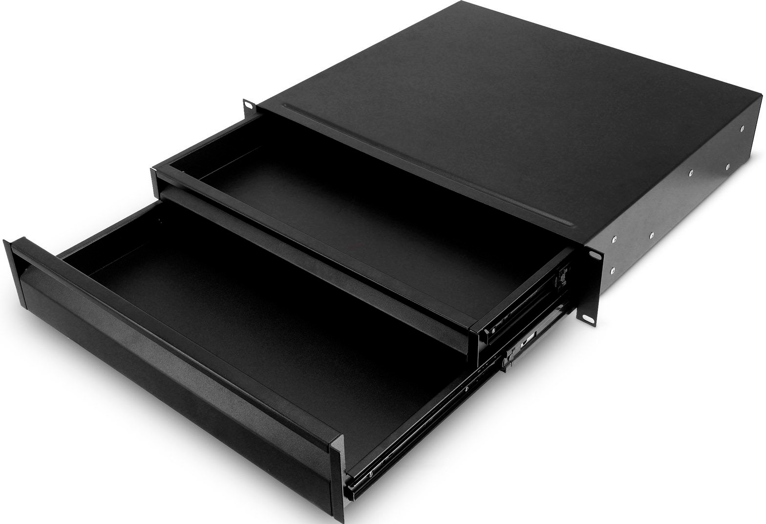 AH Dobbelt Rackskuffe ERGO 19"/2U - Stål