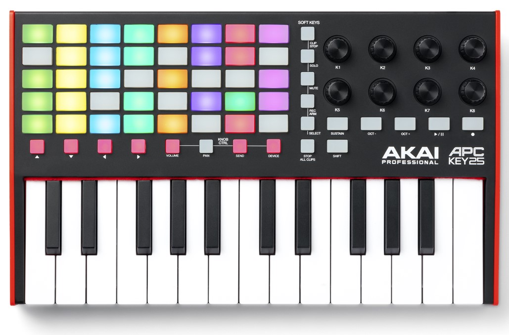 Køb Akai APC KEY 25 MKII Midi Keyboard - Pris 818.00 kr.