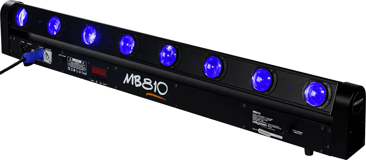 Algam Lighting 8 x LED'er motoriseret RGBW bar