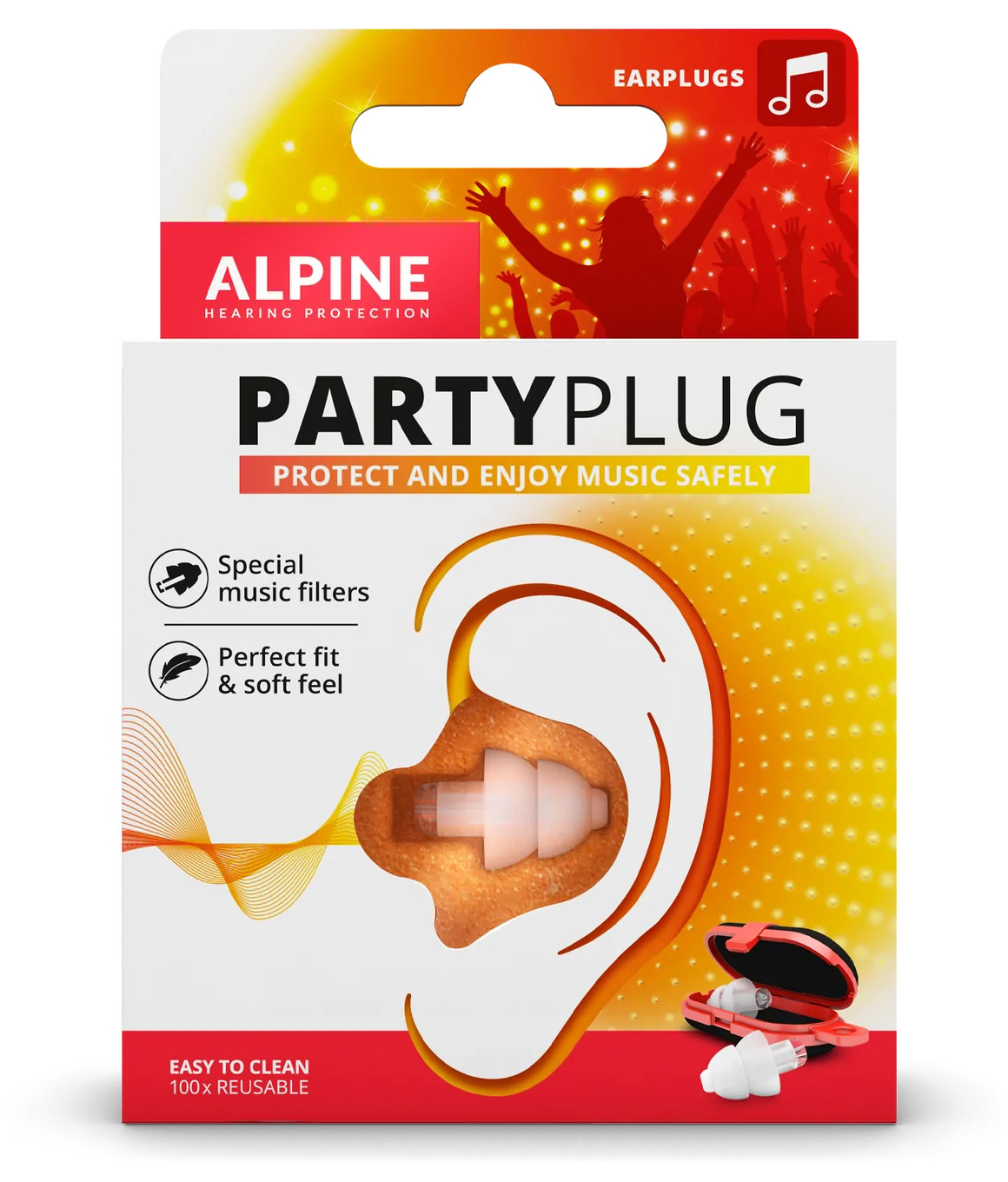Alpine Party Plug - Fest Ørepropper - Transparent