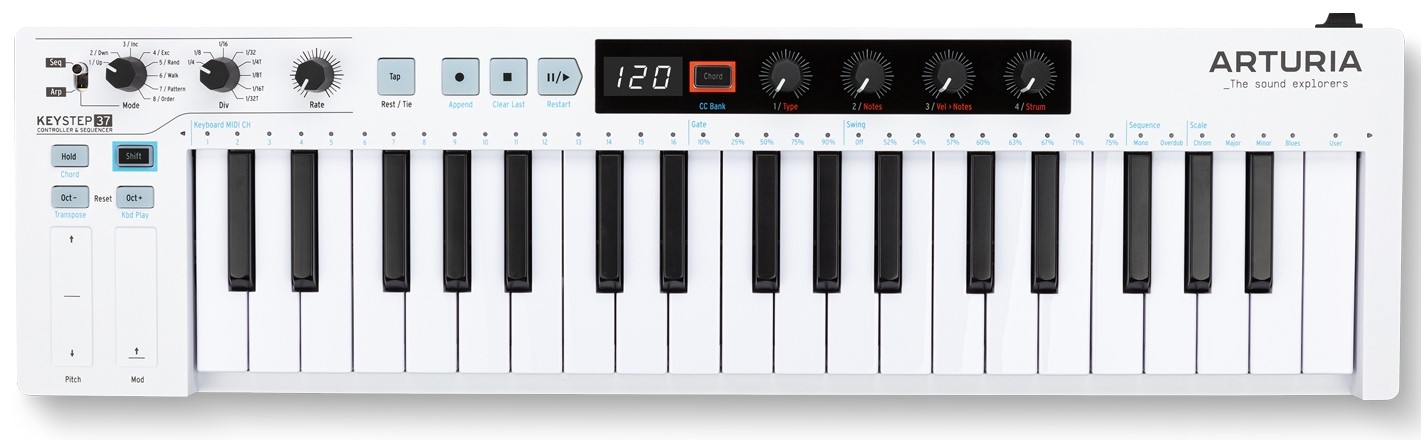Køb Arturia KeyStep 37 MIDI keyboard - Pris 1435.00 kr.