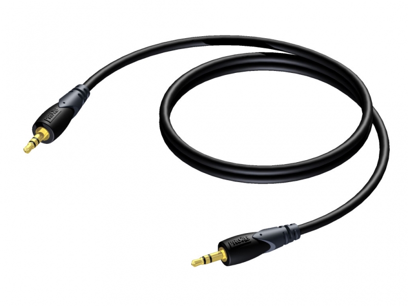 Procab CLA716 - Minijack 3,5mm Stereo Han kabel 3 meter