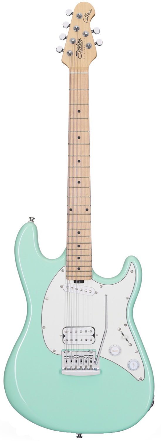 Køb Sterling By Music Man Cutlass CTSS30HS Short Scale El Guitar - Mint Green - Pris 3495.00 kr.