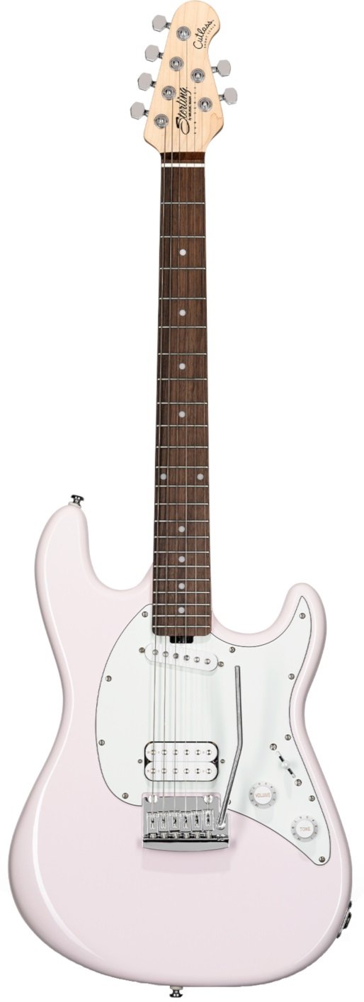 Køb Sterling By Music Man Cutlass CTSS30HS Short Scale El Guitar - Shell Pink - Pris 3495.00 kr.