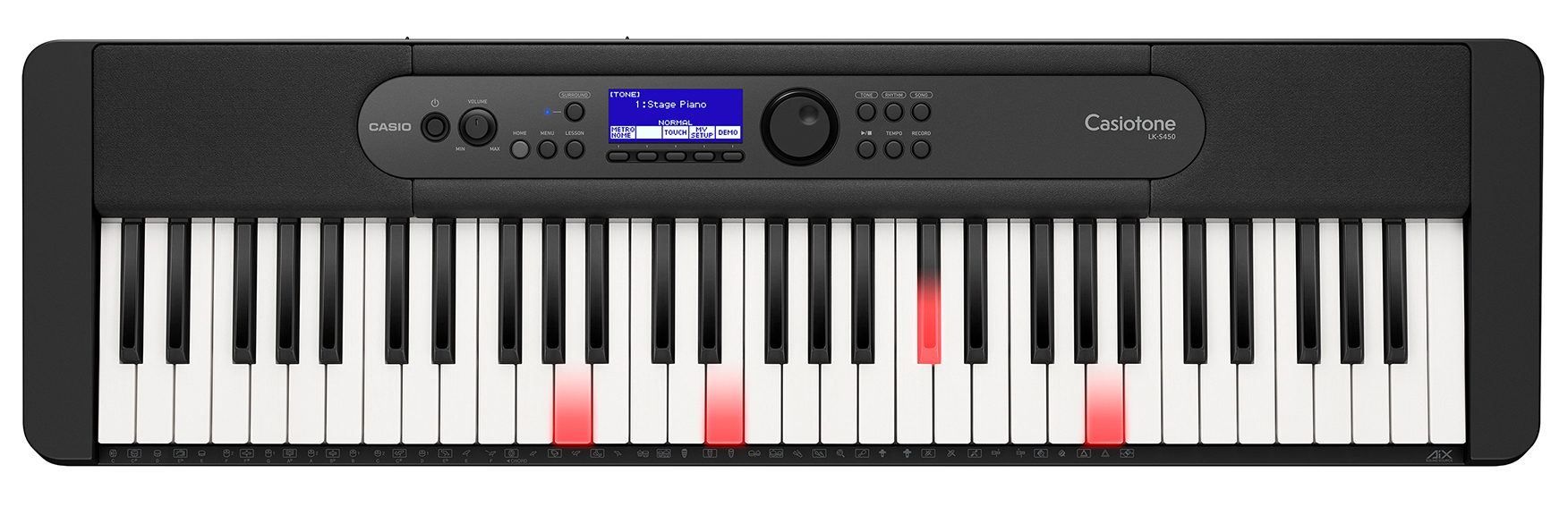 Billede af Casio LK-S450 Keyboard med lys i tangenterne