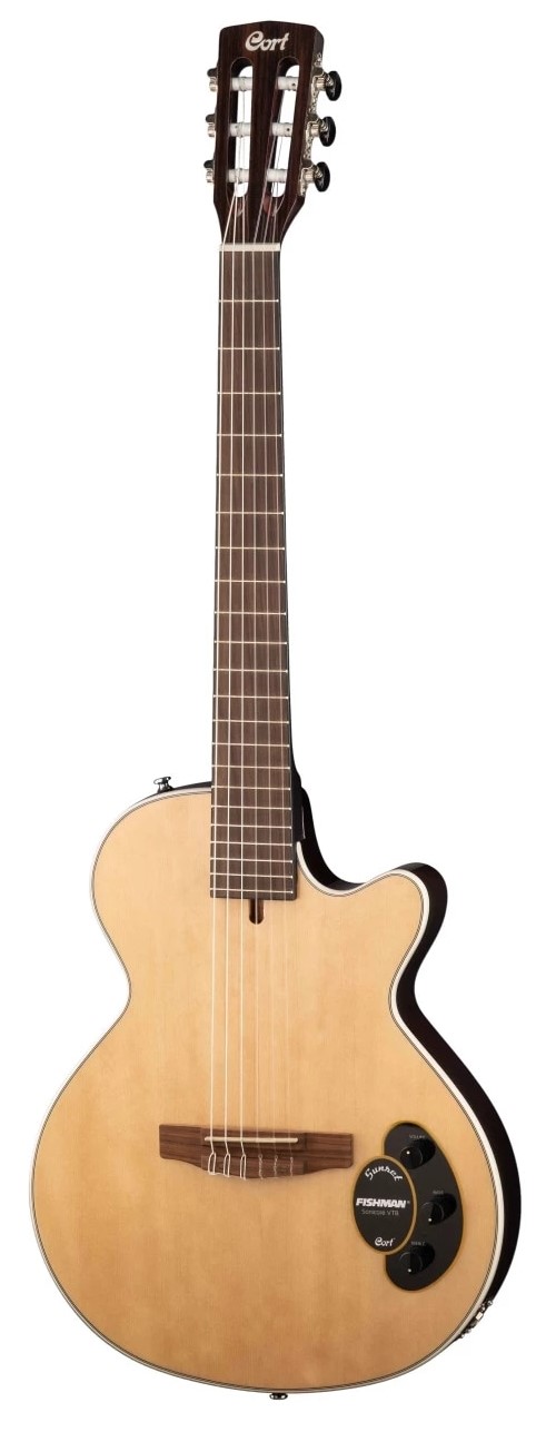 Køb Cort Sunset Nylectric Klassisk El Guitar - Natural Gloss - Pris 3995.00 kr.