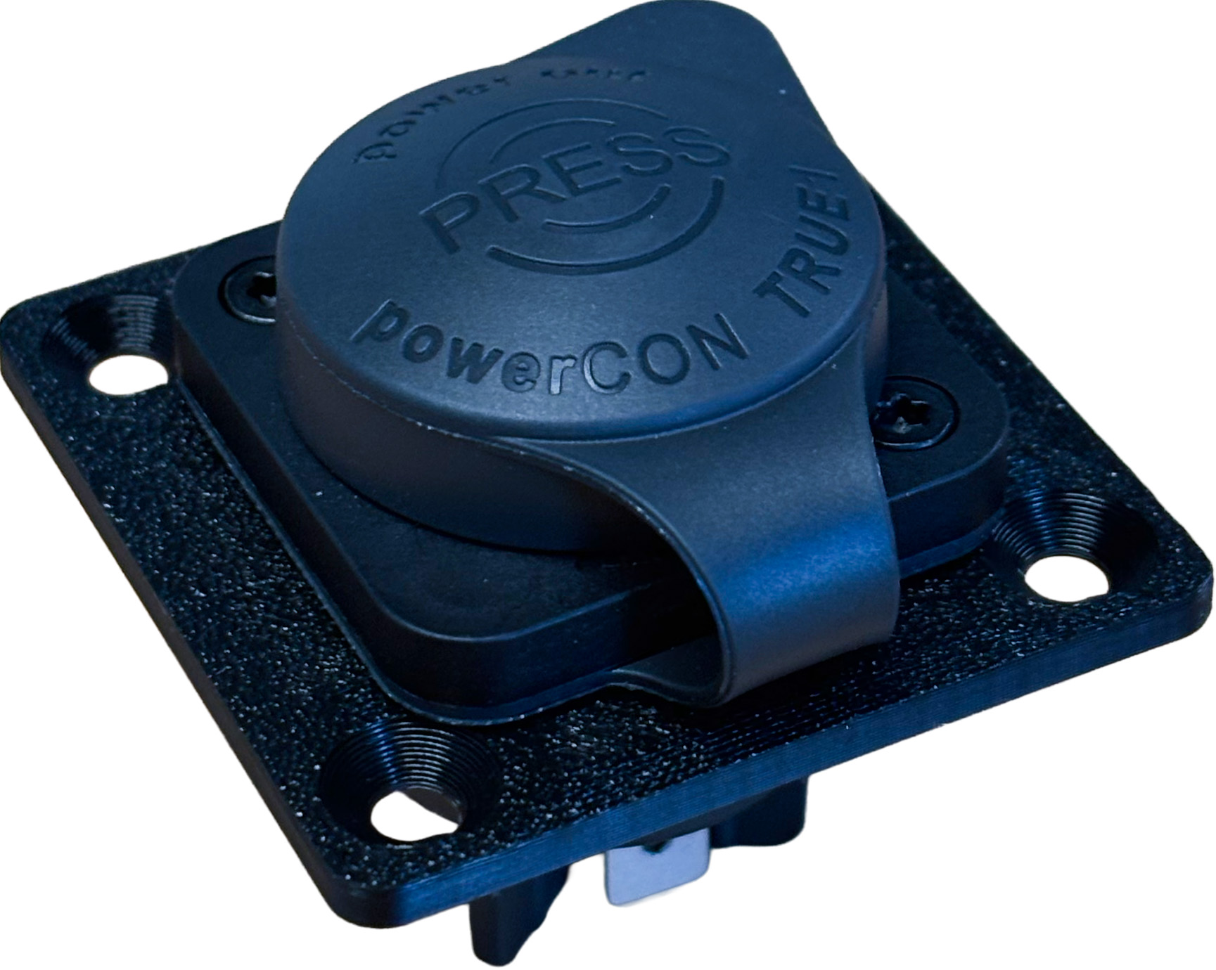 Dækplade til indbygning m. Powercon TRUE1 Chassis Hun