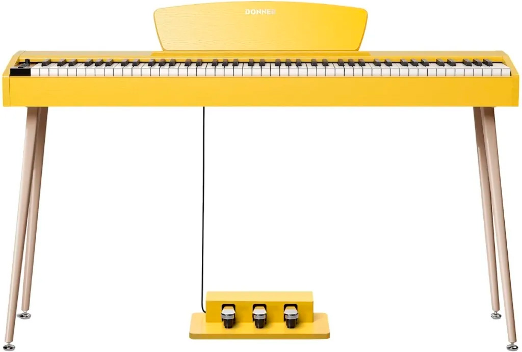 Donner DHP 100 PRO El klaver - Gul