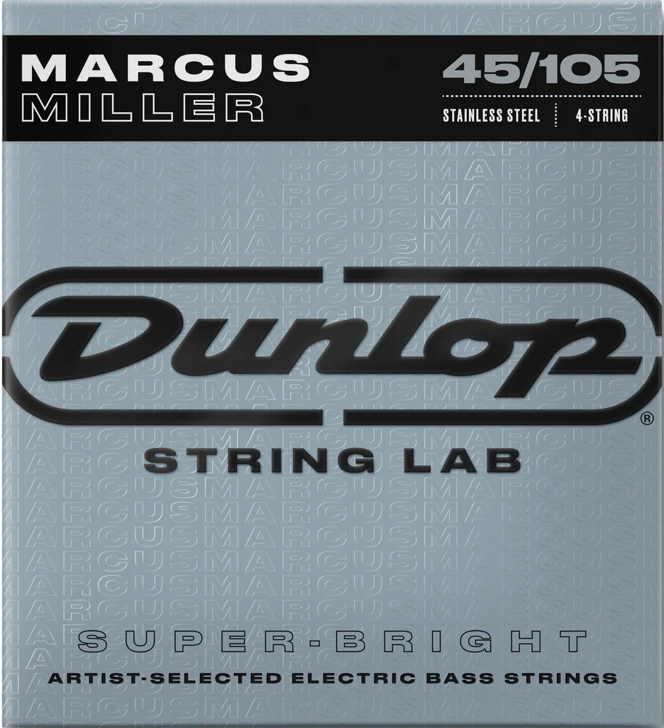 Dunlop DBMMS45105 Super Bright Basstrenge Marcus Miller 45 - 105 til 4-strenget bas