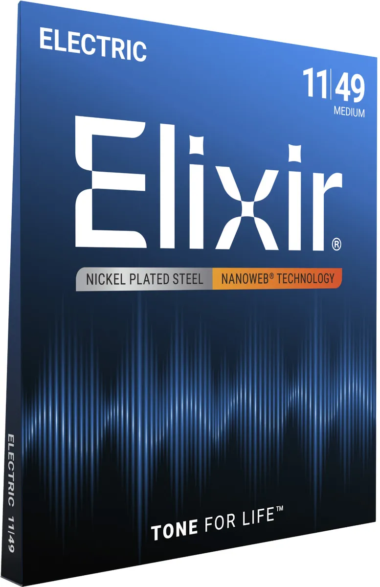 Elixir Nanoweb - El-guitar strenge 011-049 Medium