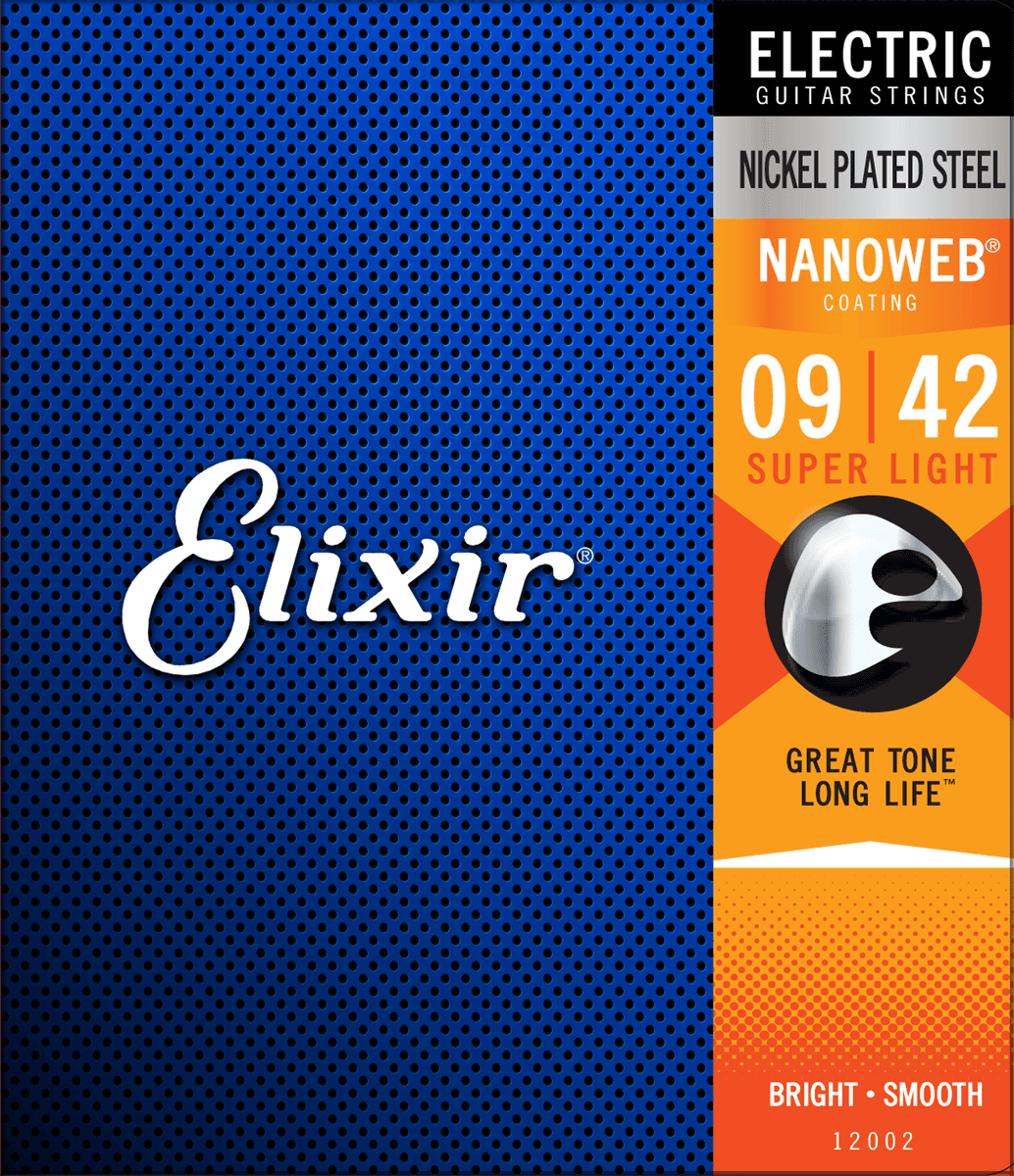 Køb Elixir Nanoweb - El-guitar strenge 009-042 Super Light - Pris 119.00 kr.