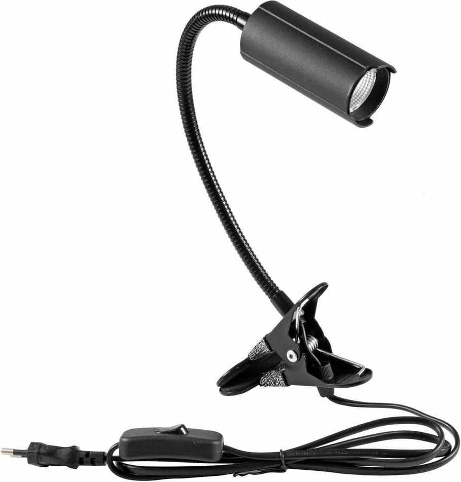 Eurolite LED KKL-7 LED Svanehals lampe med klemme - Sort