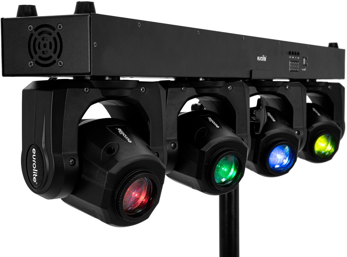 Eurolite LED TMH Bar S120 Moving-Head Spots, 4 individuelt styrbare 30 W bevægelige hoveder, gobo- og farvehjul