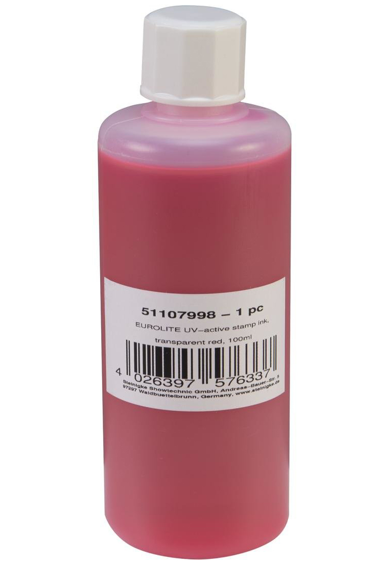 Billede af Eurolite UV Stempel væske 100ml Rød