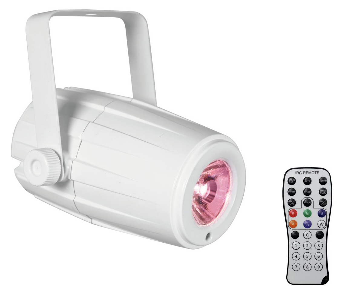 Eurolite PST-5 QCL LED Spot med remote - Hvid