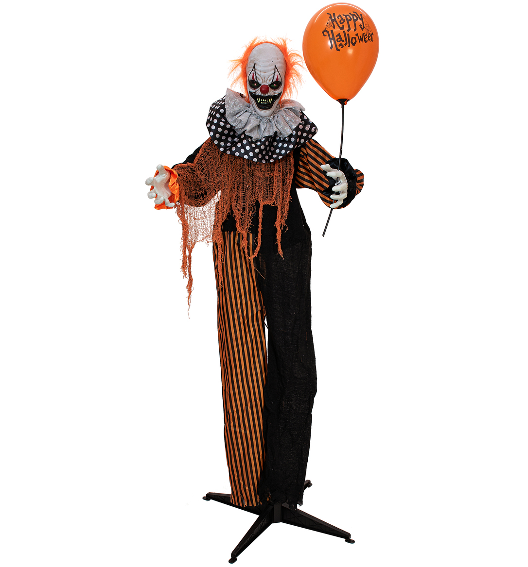 Halloween Full-size Ballon Klovn Figur med effekter - 166 cm