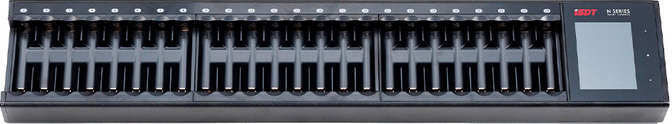 ISDT N24 Intelligent lader til 24 stk. AA / AAA Genopladelige Batterier