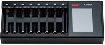 ISDT N8 Intelligent lader til 8 stk. AA / AAA Genopladelige Batterier