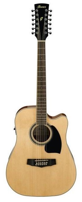 Køb Ibanez PF1512ECE-NT 12-Strenget Western guitar - Natur - Pris 1949.00 kr.