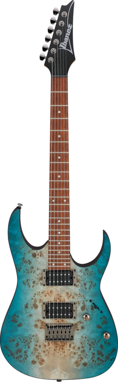 Køb Ibanez RG421PB-CHF El guitar - Caribbean Shoreline Flat - Pris 3089.00 kr.