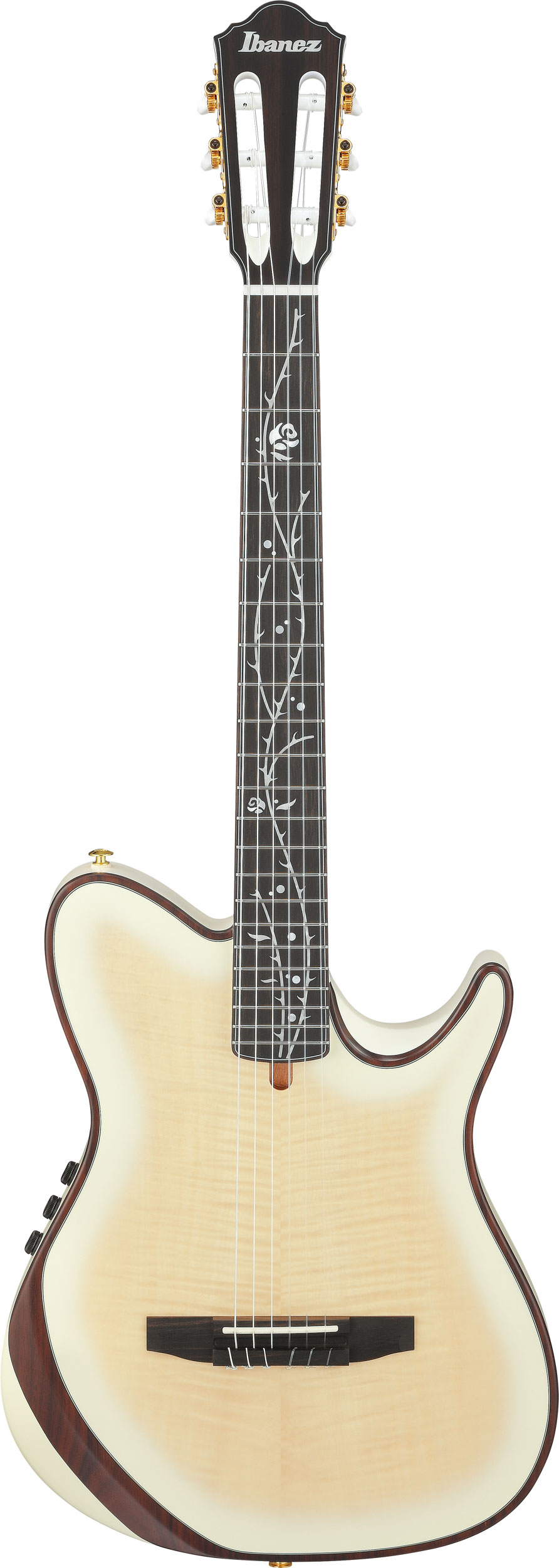Køb Ibanez TOD100FMN-TMM Tim Henson Klassisk Thin guitar med pickup og taske - Toasted Marshmellow Matte - Pris 14195.00 kr.