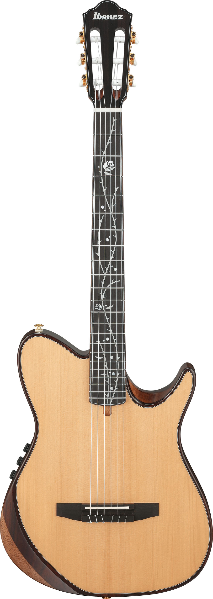 Ibanez TOD100N-NT Tim Henson Klassisk Thin guitar med pickup og taske - Natural