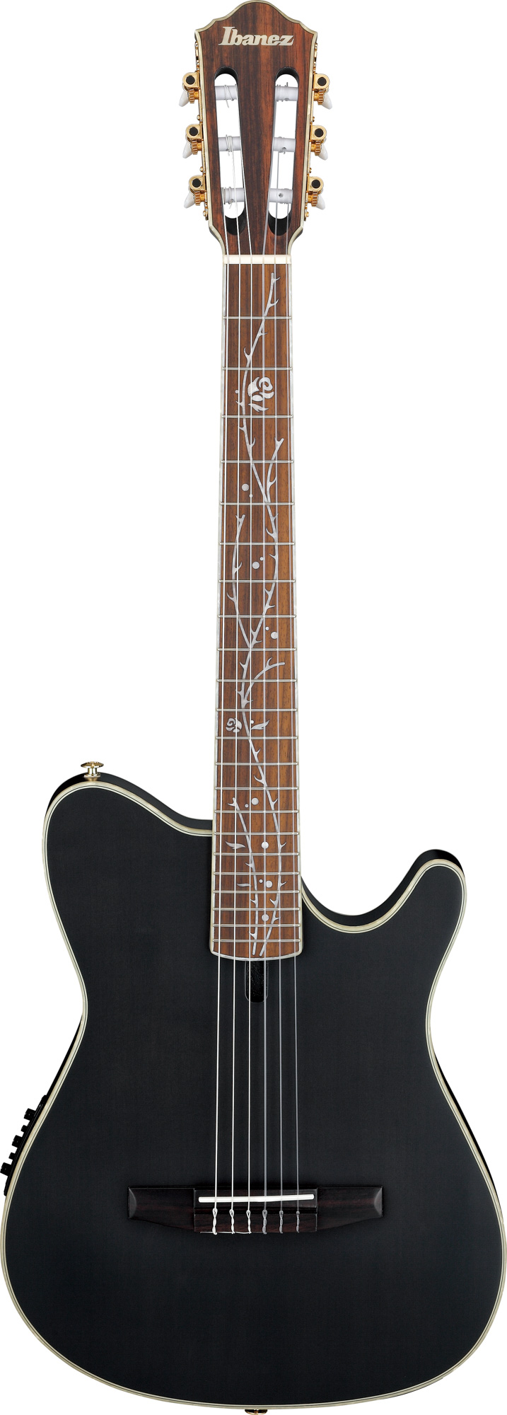 Ibanez TOD10N-TKF Tim Henson Klassisk Thin guitar med pickup - Transparent Black Flat
