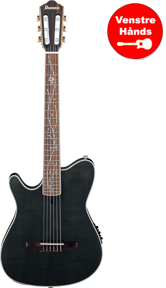 Ibanez TOD10NL-TKF Tim Henson Klassisk Thin guitar med pickup - Transparent Black Flat - Venstrehånds