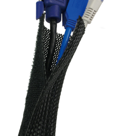 LogiLink Kabelstrømpe / kabelskjuler med velcro - 32mm / 1,8m