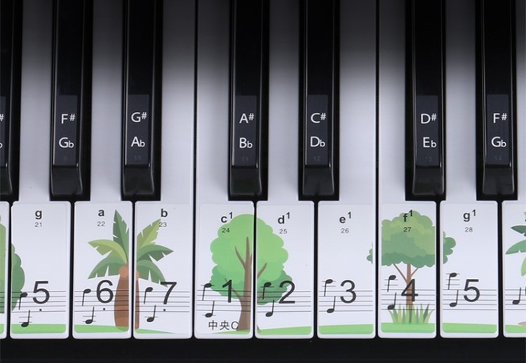 Billede af Klistermærker til Keyboard og klaver - Træer
