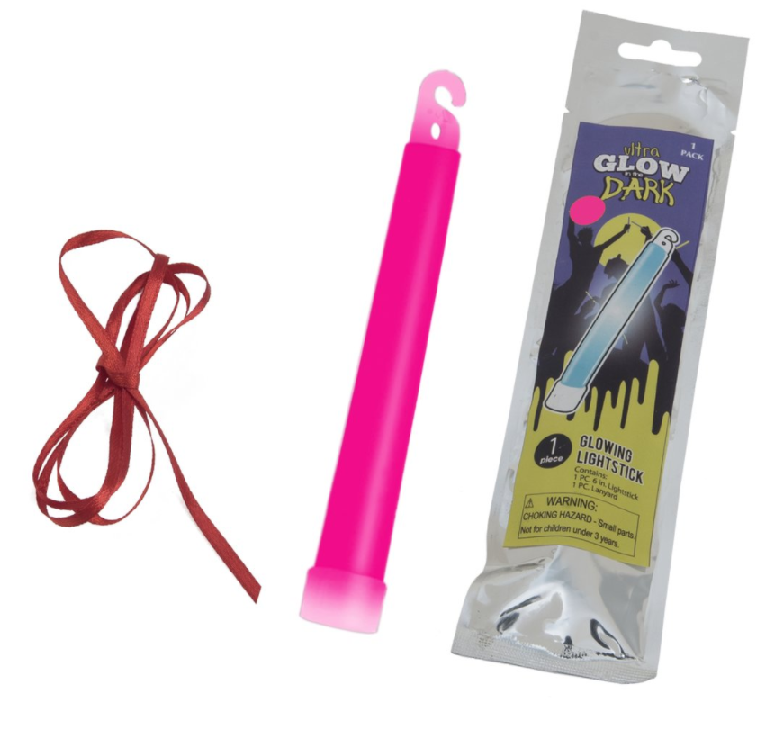 Glow stick knæklys 15cm Pink
