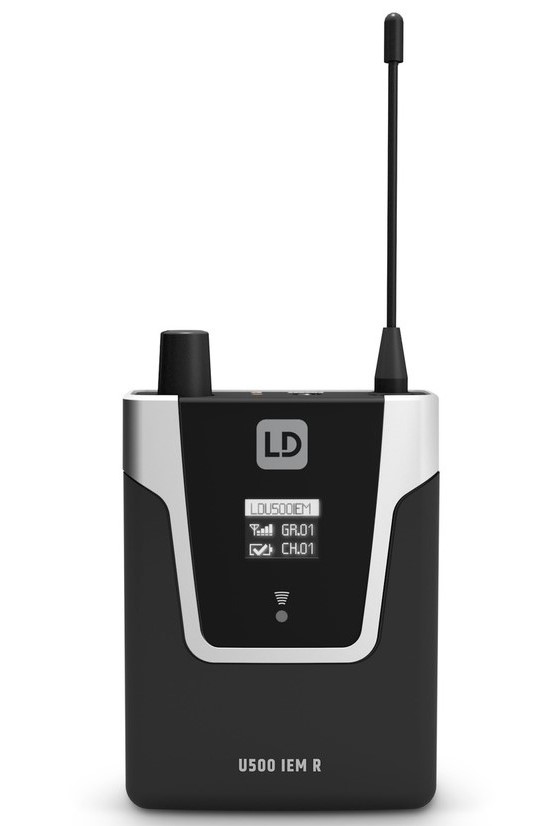 LD Systems U505 IEM R - In-Ear bodypack modtager 584-608 MHz
