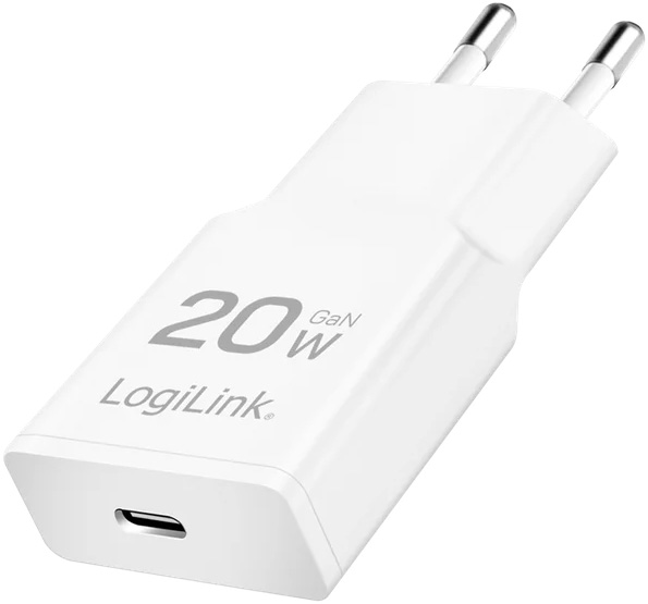 Logilink USB-C Oplader 5V/9V/12V - 3A / 20W - Hvid