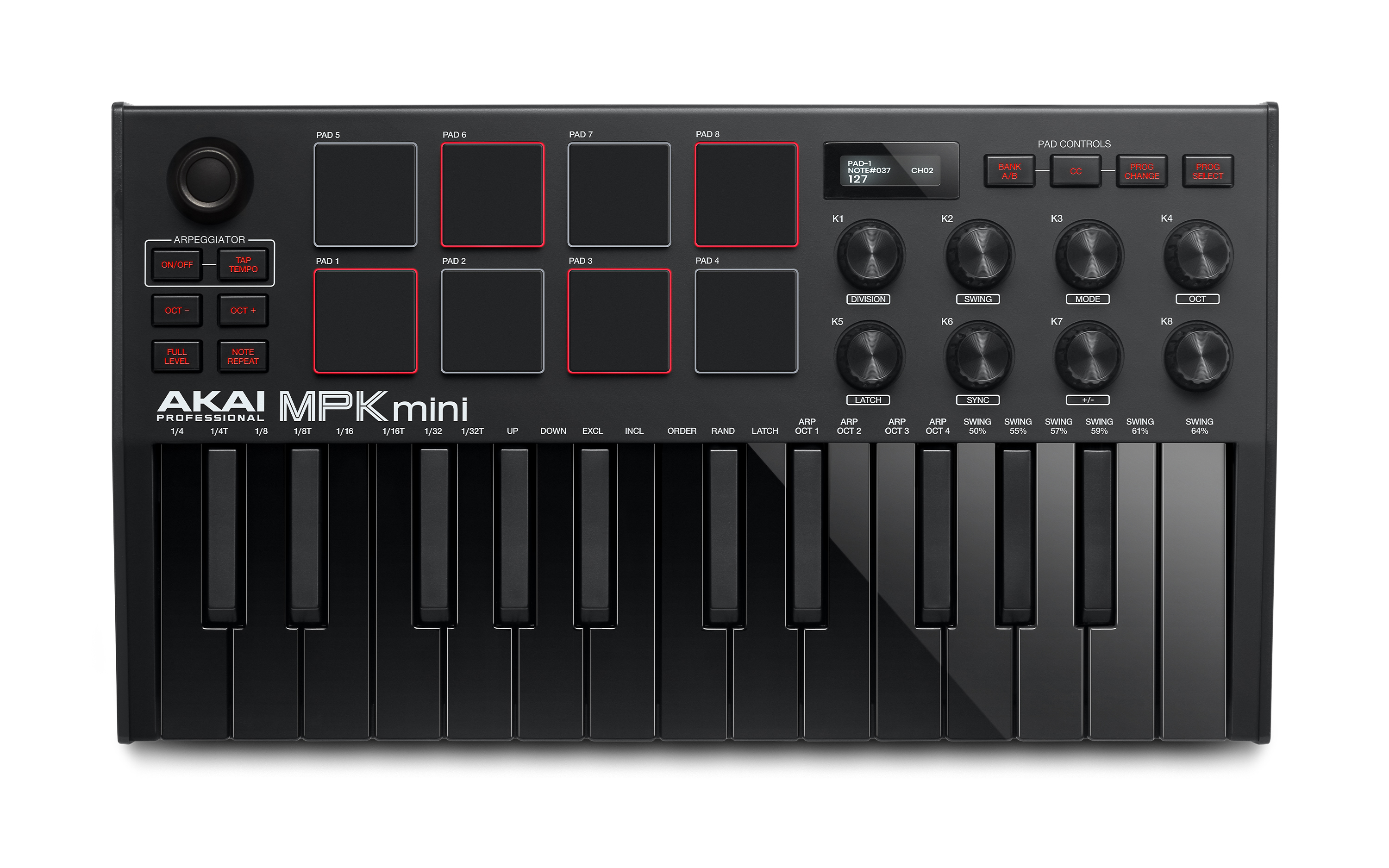 Køb Akai MPK mini mk3 MIDI Keyboard - Sort - Pris 775.00 kr.