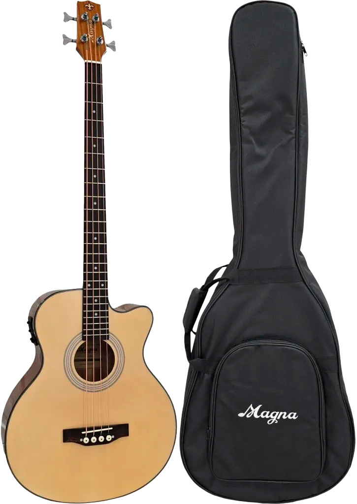 Magna M-235B Akustisk bas med pickup og gigbag